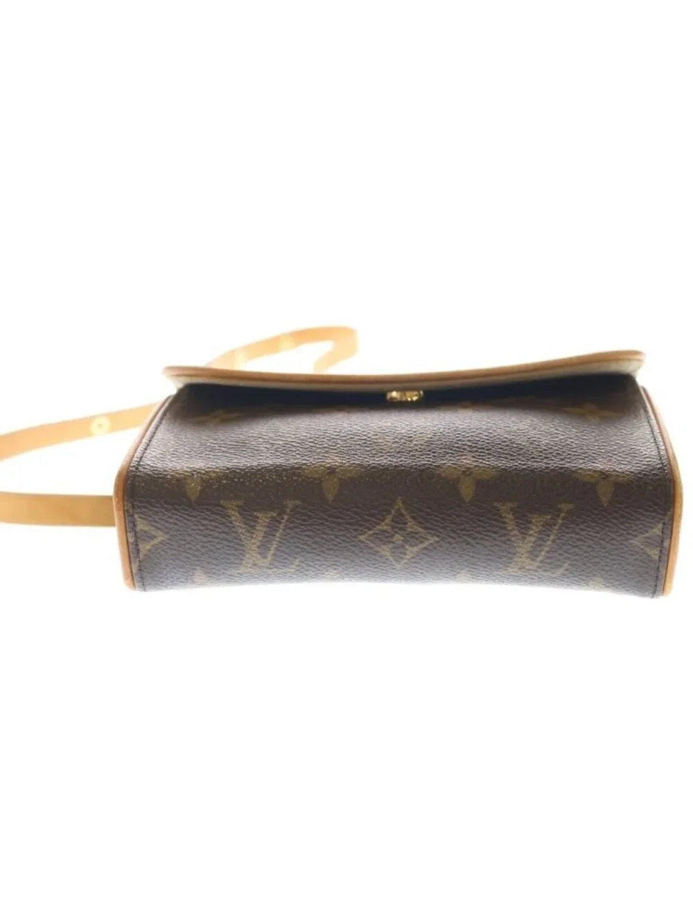Louis Vuitton Monogram Pochette Florentine Leather Waist Bag Brown